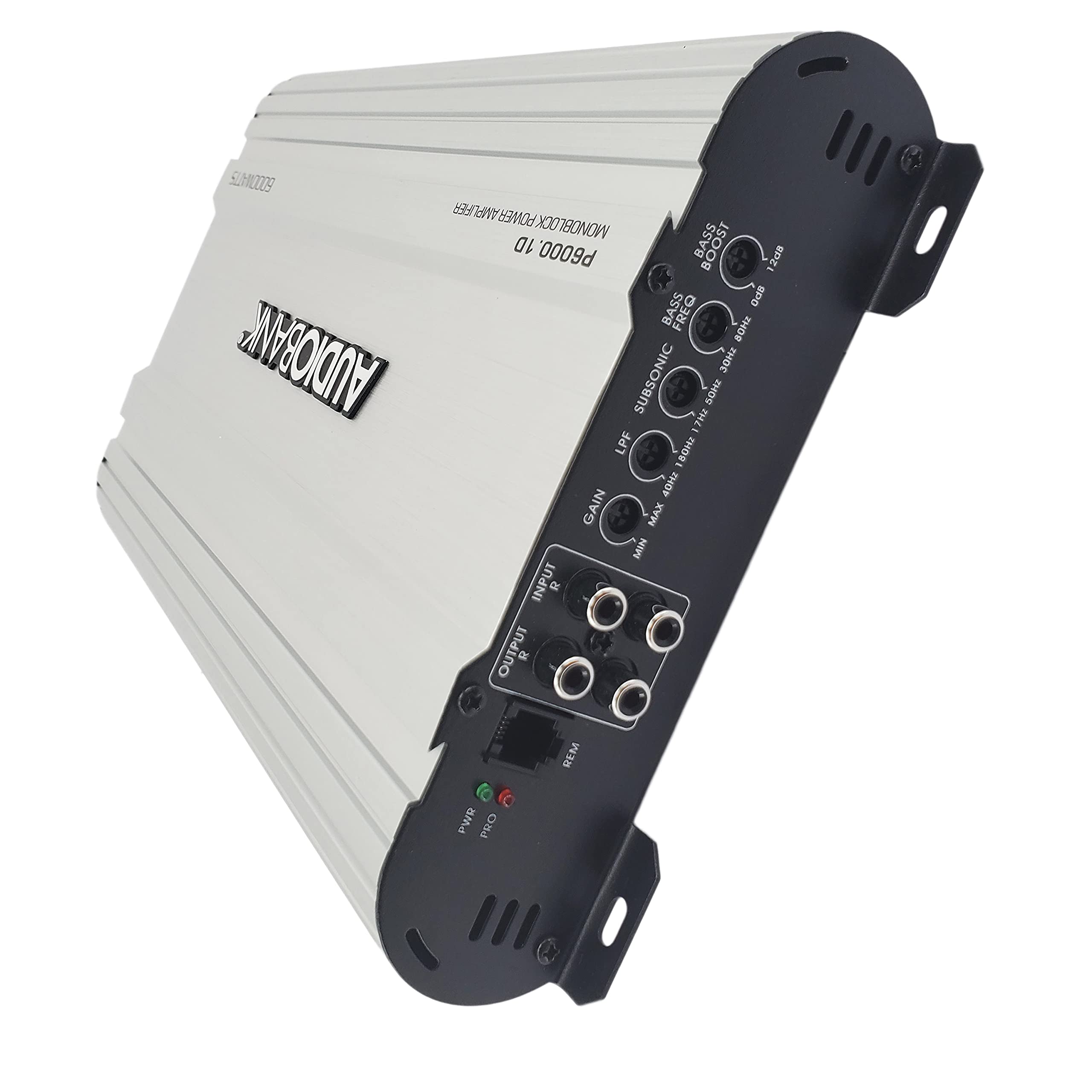 Audiobank P6001 G2 Monoblock 6000 Watts Amp Class D 1 Ohm Car Audio Stereo Amplifier With Remote Turn On/Off Circuit/Heavy Duty